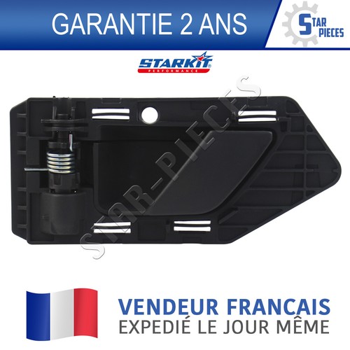 Poignée Intérieure De Porte Pour Citroën Berlingo 1996-2008 - Réf. 914395/914394 - Noire - ABS (lot De 2)