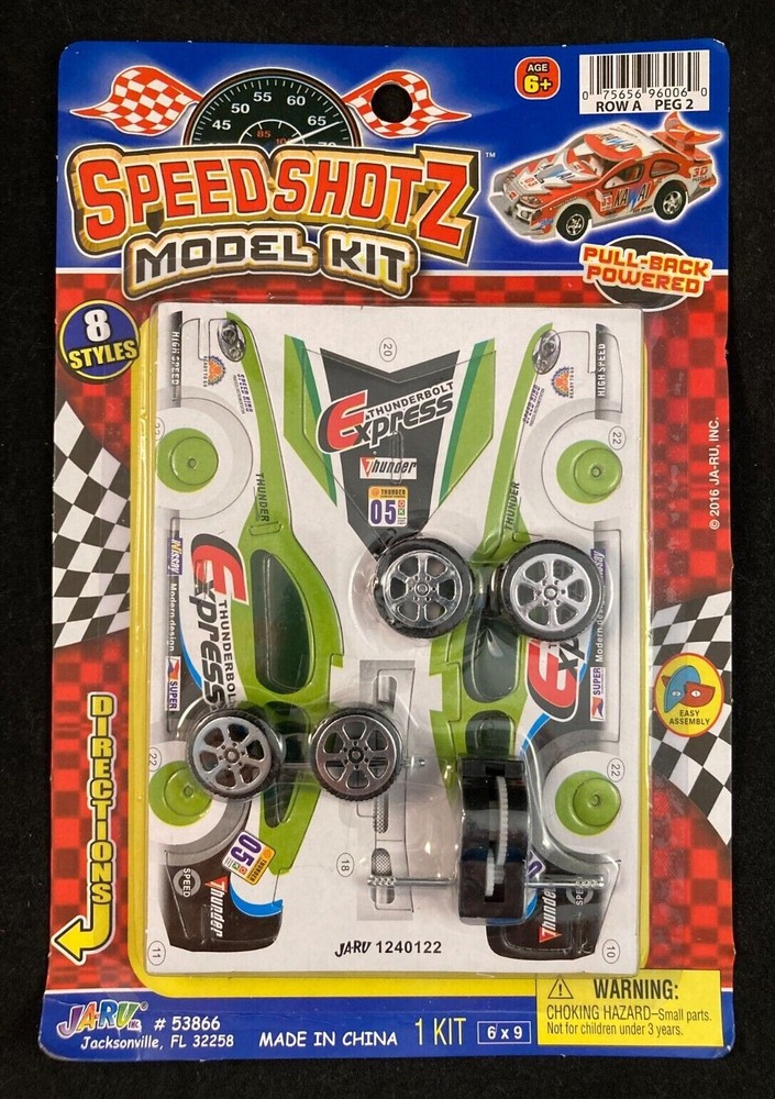 Speed ShotZ Model Kit - Racecar Model Kit - Pull Back Powered - Thunder 05