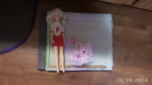 Vintage 1985 Jem And The Holograms Original Jerrica Doll REDRESSED, 1 EARRING