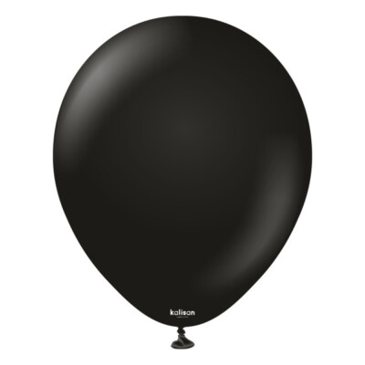 KALISAN BLACK Natural Latex Helium Balloons Birthday Party 5, 12, 18 inch
