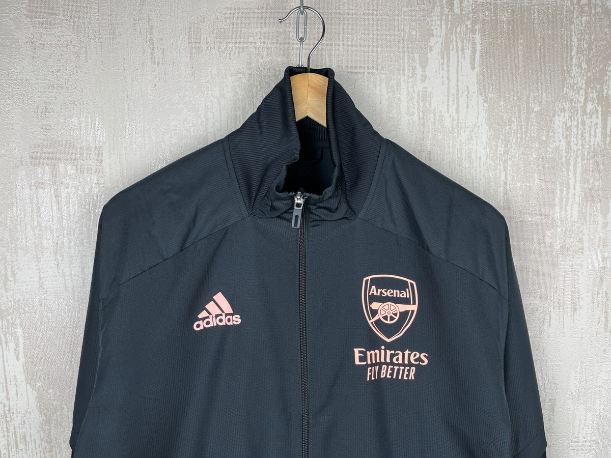 Arsenal 2020 2021 Adidas Soccer Football Light Track Jacket Arsenal 2020 2021 Adidas Soccer Football Light Track Jacket