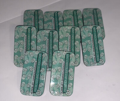  BON BON'S MINT CHOCOLATE CHIP CONDITIONING LIP BALM SEALED~LOT OF 10~