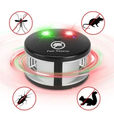 Ultrasonic Repellent 360° Electronic Control Pest Rat Cat Mice Rodent Repeller