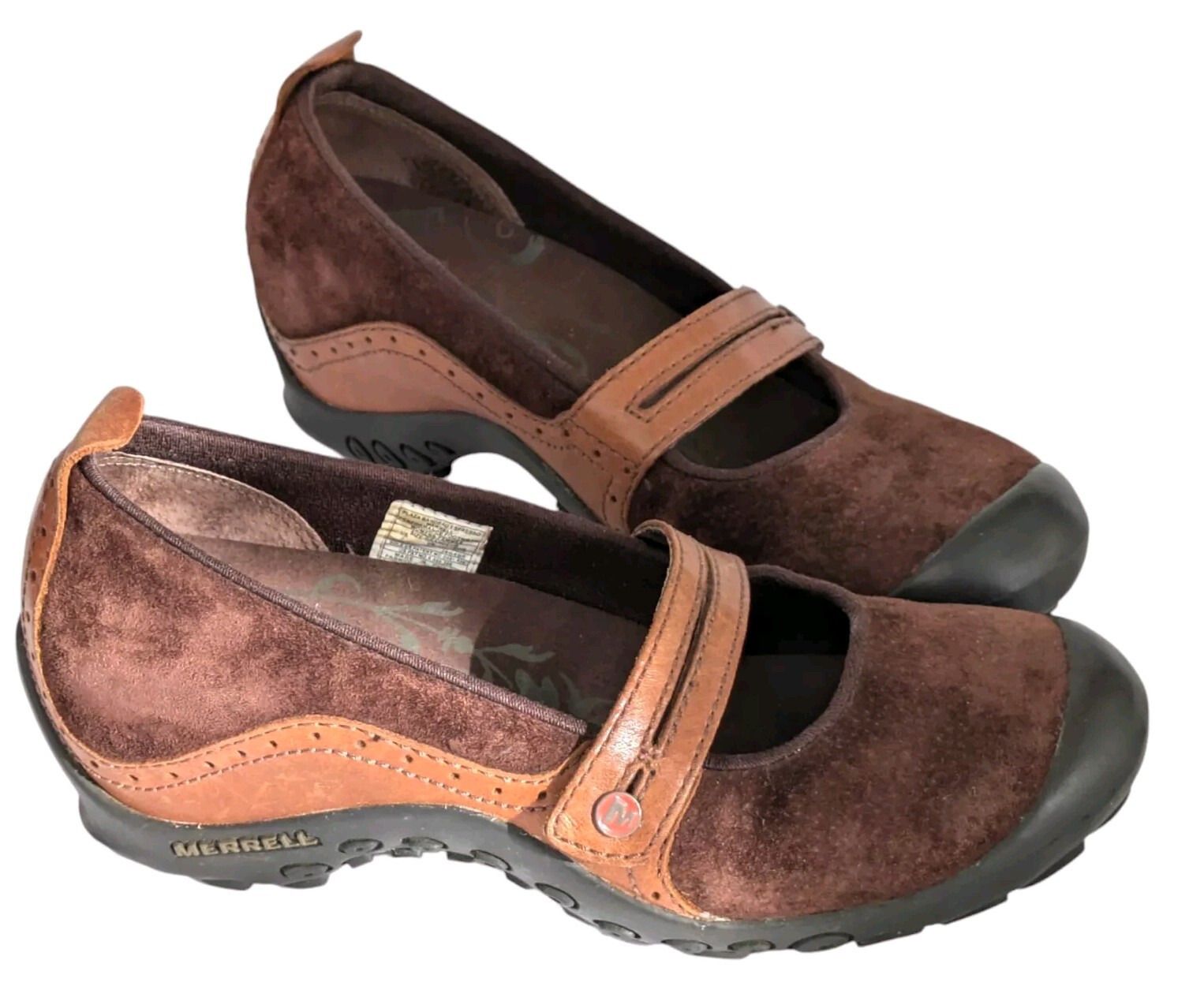 Mocassini donna Merrell 7 Plaza Bandeau Espresso Mary Jane scarpe Oxford J46498