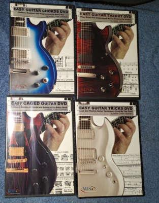 4 New EASY GUITAR DVD Tricks Caged Chords Theory Learn Play Rock Sealed