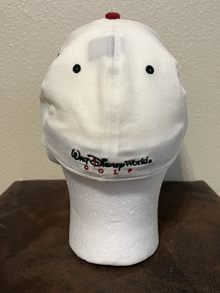 Disney Golf Tee Walt Disney World Fitted S/M Cap Hat White Pukka