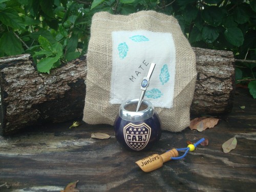 Argentina Mate - Boca Juniors - Boca de Paja - Cuchara Yerba Mate BONO Bolsa Yute - Imagen 4 de 12