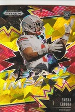 2025 Panini Prizm Draft Picks NFL Emeka Egbuka #II-EEA Ohio State Buckeyes RC