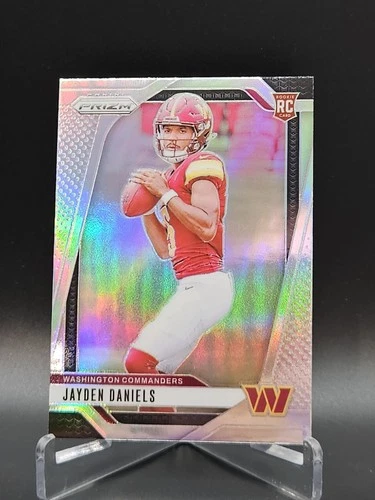 2024 Panini Prizm - Rookies Jayden Daniels #347 Silver Prizm (RC) - Card #4