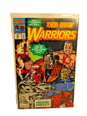 1992 The New Warriors #21 Marvel Comic Book 1st App Folding Circle