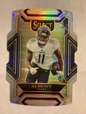 2021 Panini Select - Club Level A.J. Brown #233 Silver Prizm Die-Cut