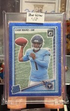 2025 Panini Optic Cam Ward Blue Glitter Rated Rookie SSP