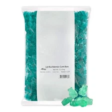 BULK 5 lb WATERMELON GUMMI BEARS Teal Aqua Gummy Candy Snack Treat Bulk Bag