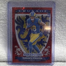 2025 Panini Rookies & Stars Terrance Ferguson Rams Crusade Red Plaid Rookie #27