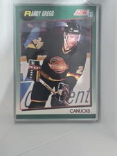 1991 Score Randy Gregg #48T Vancouver Canucks Hockey Card NHL Vintage