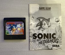 Sonic The Hedgehog w/Manual - Sega Game Gear *Tested & Working*