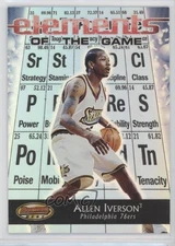2000-01 Bowman's Best Elements of the Game Allen Iverson #EG2 HOF