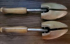 Vintage Wood Shoe Keeper Rochester NY Shoe Tree Co. Split Toe Pair