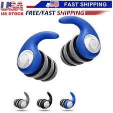 Reusable Silicone Ear Plugs Noise Cancelling Earplugs Protector Study Sleep Swim