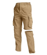 Hiking Pants Men Quick Dry Convertible Fishing Pants for Men Zip Off Lightwei...