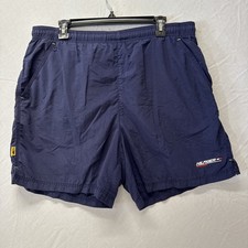 Tommy Hilfiger Athletics Swim Trunks Navy Blue with Pocket Mesh Mens Wear Large
