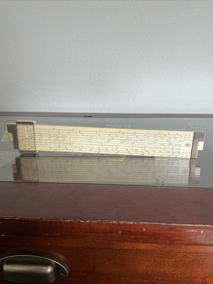 The Frederick Post Versalog is considered one of the finest engineering slide rules ever made — a beloved tool among aerospace engineers of the Apollo era.