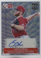 2021 Leaf Pro Set Metal 1991 Base Silver Wave /6 Sam Bachman #PS1-SB3 Auto 8d2