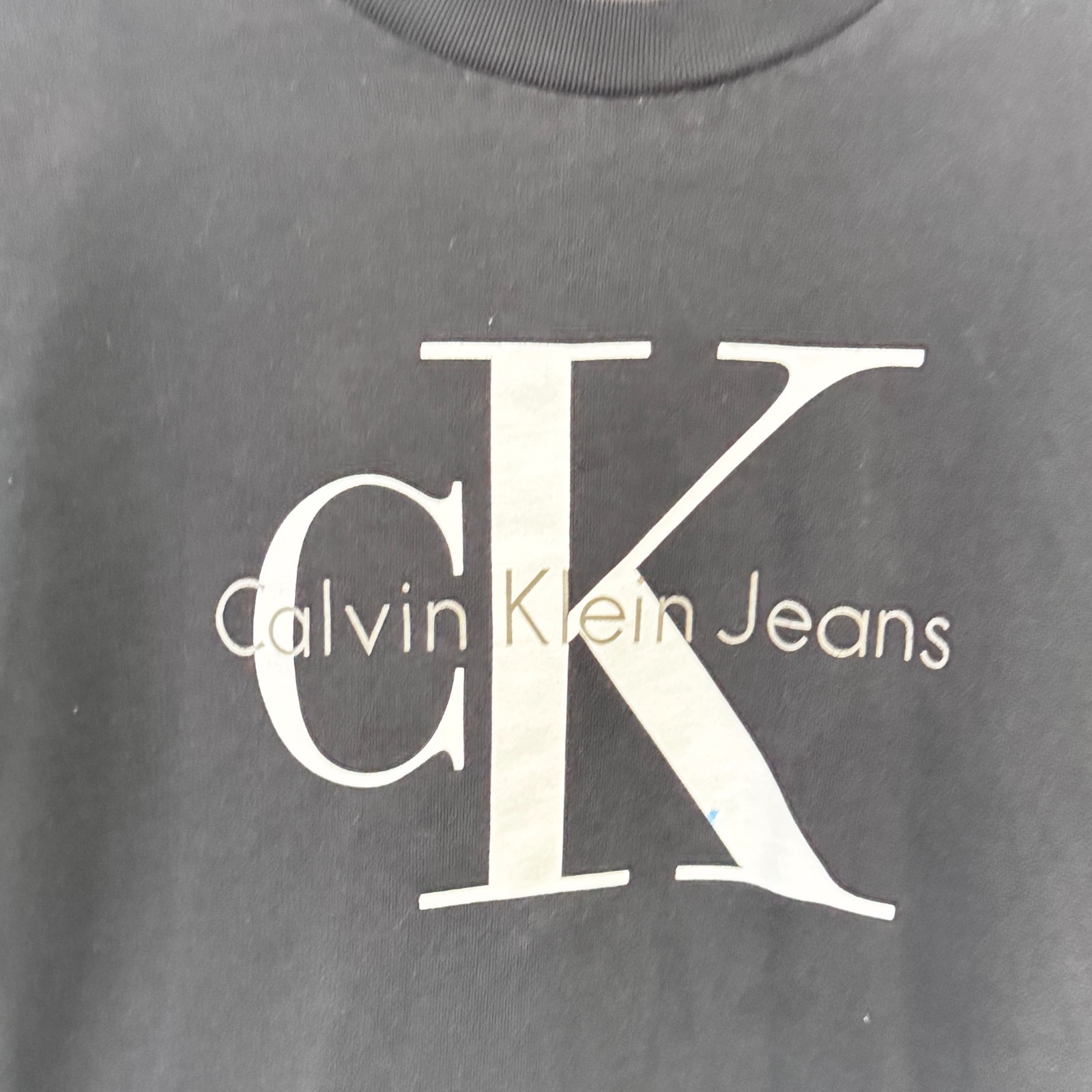 Calvin Klein Jeans Men's Black Crewneck Sweatshirt - Size L image 5