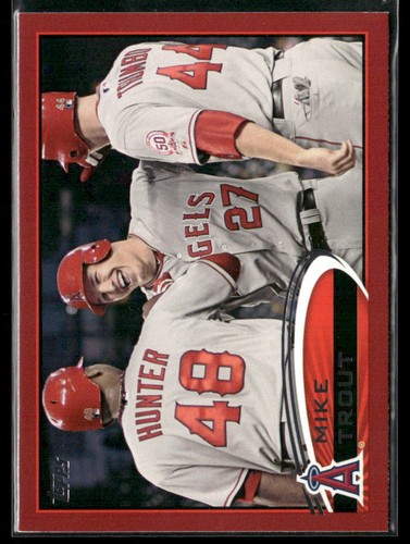 Mike Trout [Target Red Border] #446 2012 Topps card