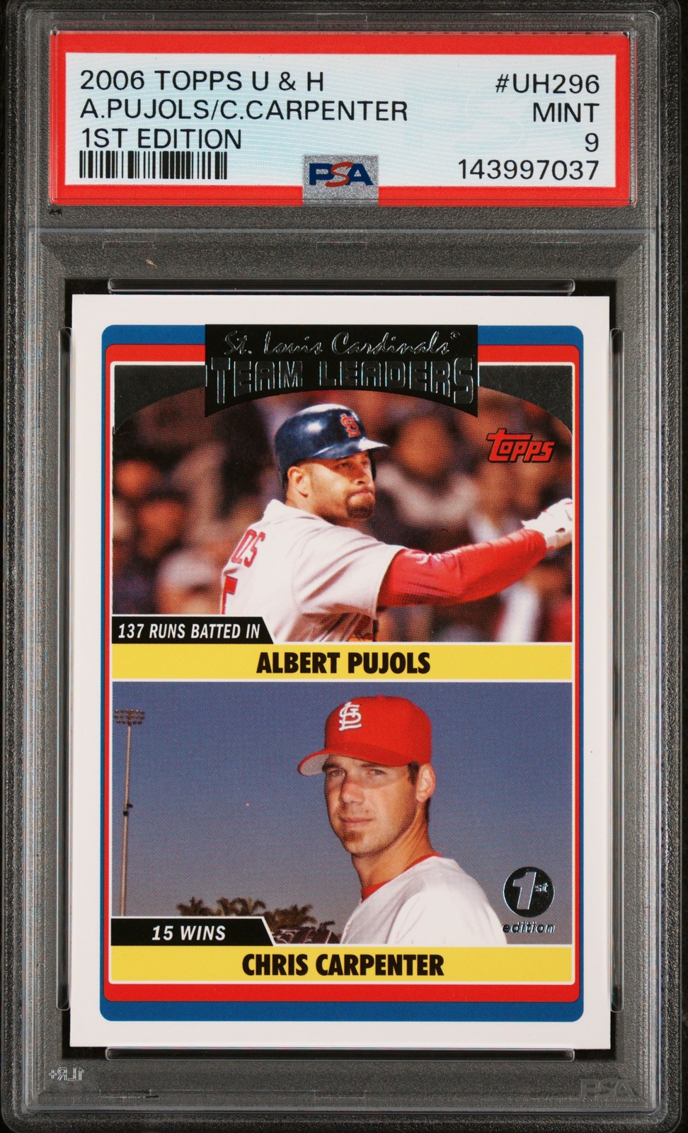 Topps 1st Edition Albert Pujols front