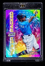 Junior Caminero RARE REFRACTOR PRIZM COLOR BLAST INVESTMENT ROOKIE CARD Rays SSP