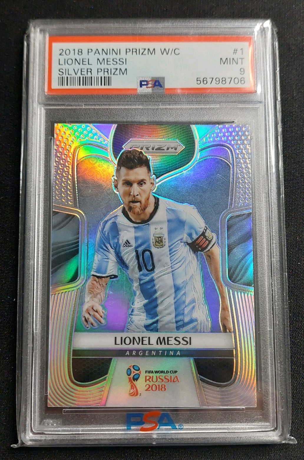 2018 Prizm World Cup Lionel Messi - Silver Prizm PSA 9 ⚽ #1 🐐