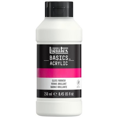 Liquitex BASICS Gloss Varnish, 250ml 8.45 Fl Oz (Pack of 1), Varnish