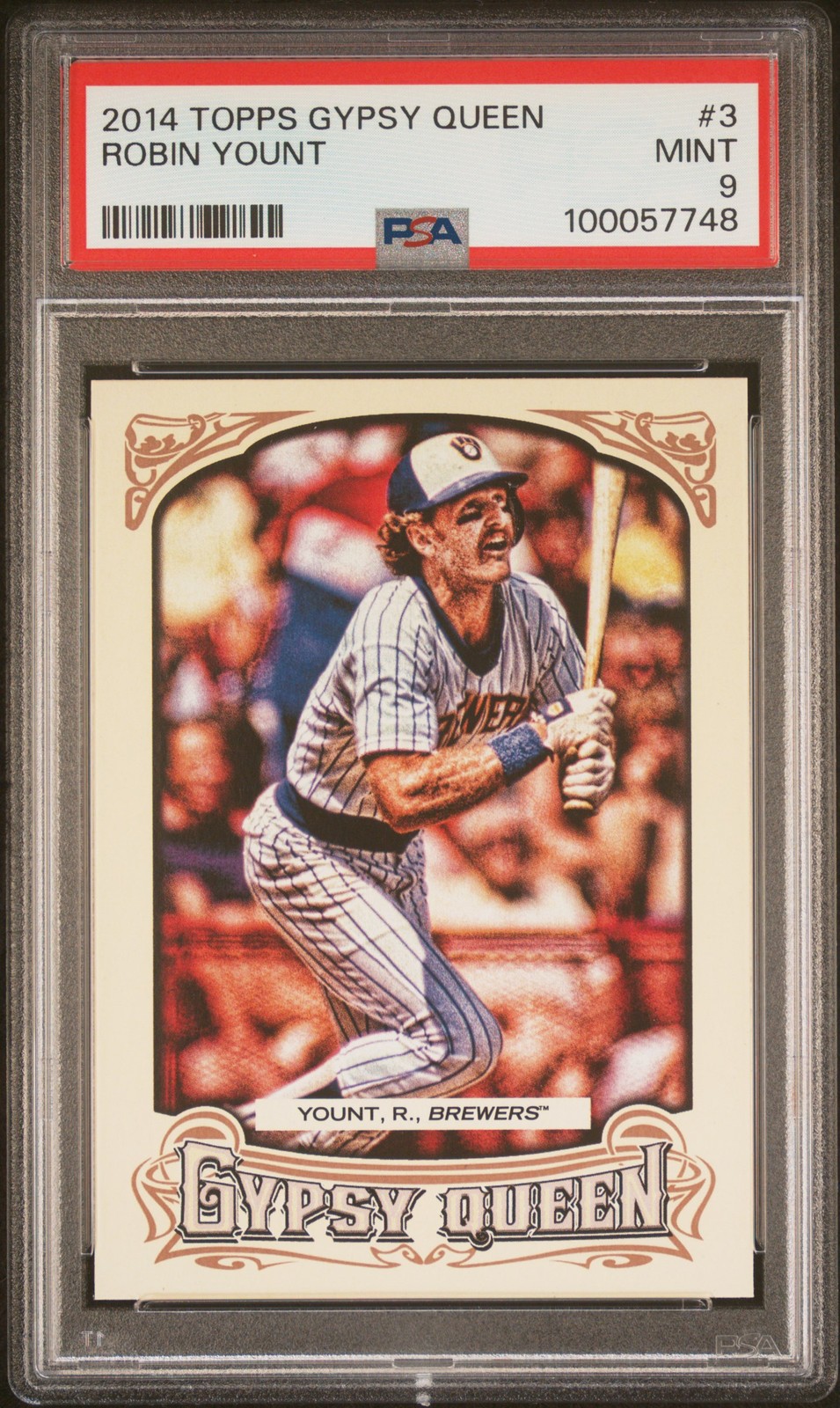 2014 TOPPS GYPSY QUEEN #3 ROBIN YOUNT PSA 9