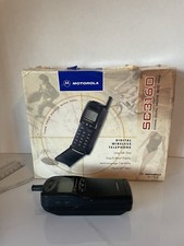 Vintage Motorola Flip Phone, 1998 SC3160 Box Case Cellphone Cellular UNTESTED