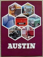 AUSTIN MINI COOPER S Mk II in Range Sales Brochure For 1970 #2666 1275 GT Maxi