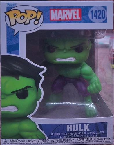 Funko Pop! Vinyl: Hulk #1420 Marvel Collectible Figure W/PROTECTOR, NIB-UNOPENED