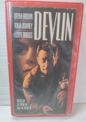 Devlin VHS 1993 MEDIA Release Roma Downey Lloyd Bridges Erol's Video Rental Case