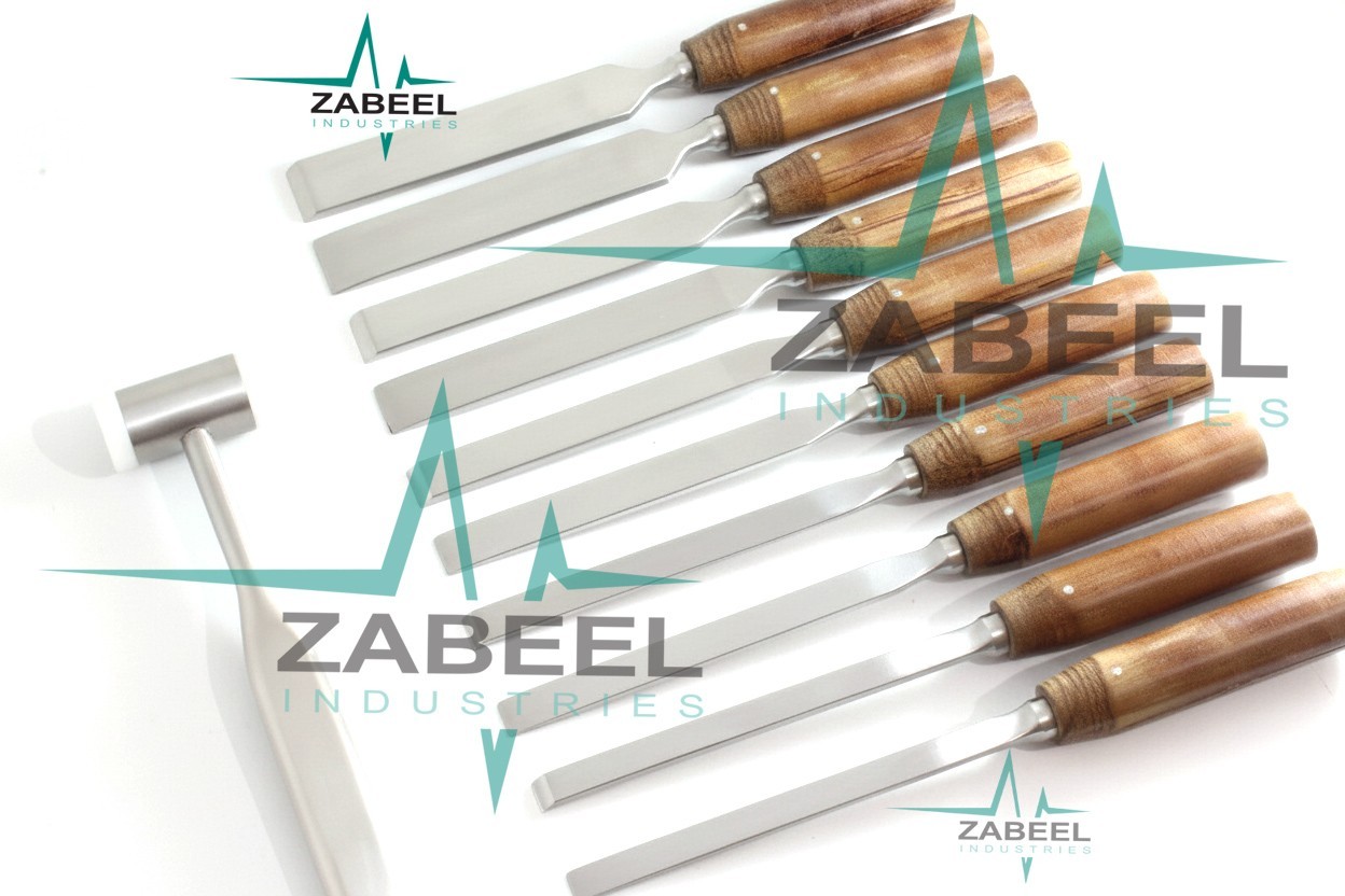 Capener osteotome chisels & mallet fiber handle Surgical Veterinary ...