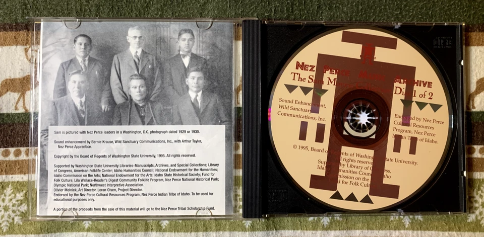 Rare CD ~ Nez Perce Music Archive: The Sam Morris Collection Vol 1  early 1910's - Image 3 of 3