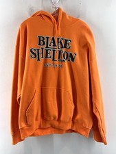 Blake Shelton Womens Orange Winter Hoodie Sweatshirt Size XL