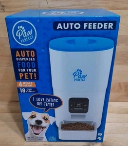 PAW PERFECT: DOG ou CAT Automatique PET Nourriture 4 Repas par day/18 Capacité de la tasse NEW
