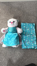 Build-A-Bear Disney Frozen Elsa Bear Outfit & Snowflake Blanket