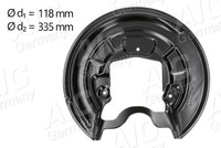 Spritzblech Ankerblech Hinterachse Links FÜR VW Golf V (1K1) - AIC 57691