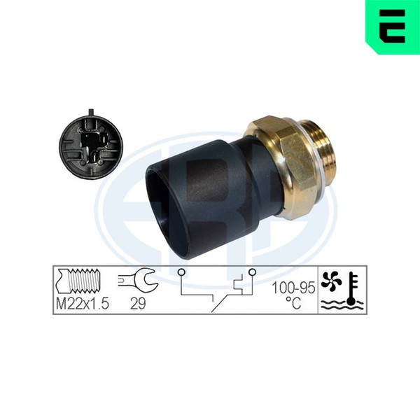 Thermoschalter Temperaturschalter KüHlerlüFter ERA 330301 FüR CC J89 Opel Vectra-image