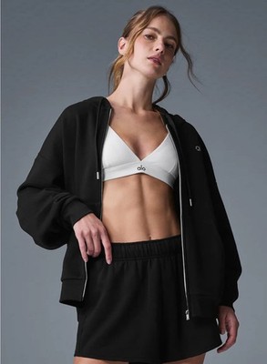 Alo Accolade Full Zip Hoodie - Black Size Large | eBay