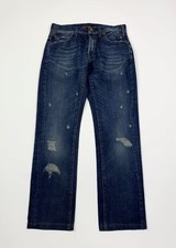 Energie justin jeans uomo usato W32 tg 46 denim destroyed blu boyfriend T7681