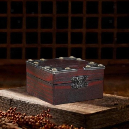 Schatztruhe aus Holz, Schmuck-Organizer-Box für Armbänder, Anhänger, Charms - Picture 5 of 6