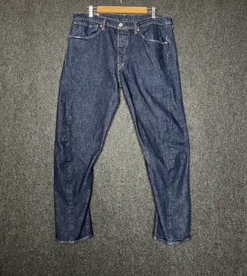 Levi's Engineered Jeans 502 Men's 36x32 Dark Blue Twisted Leg Button Fly LEJ