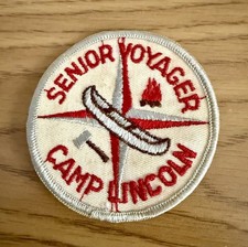 Vintage CAMP LINCOLN Senior Voyager Badge PATCH YMCA Youth Camping